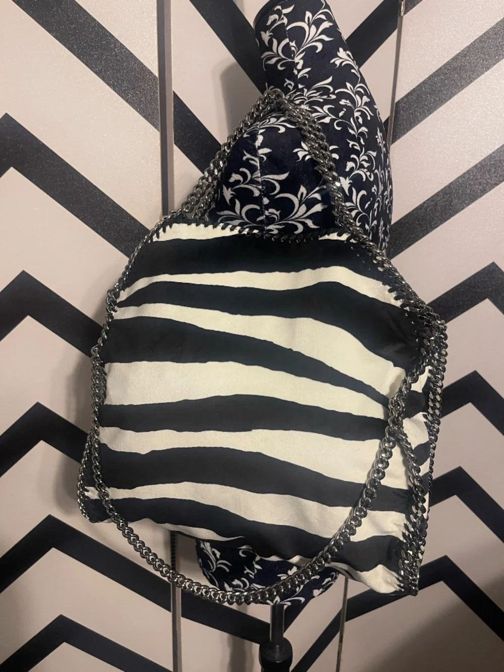 Zebra Stella McCartney Falabella Foldover Tote